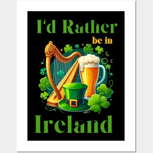 Irish Harp Posters and Art